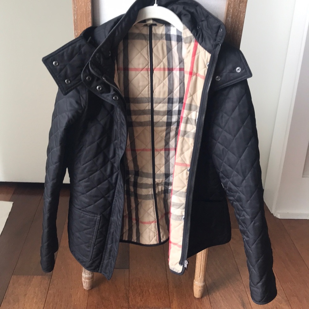 BURBERRY Black Quilted Jacket